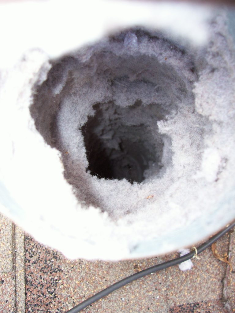 Lint buildup in dryer vents restrict air flow and can catch on fire.